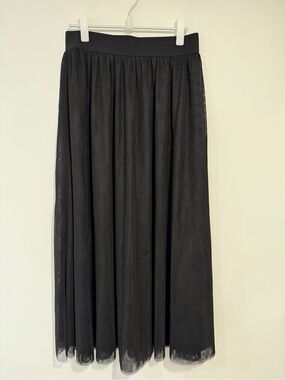 Boden Tulle Maxi Skirt - Black NWOT
